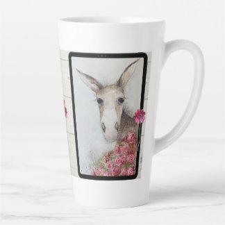 Caneca De Café Latte Taça Latte de Burro de Aquarela
