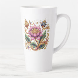 Caneca De Café Latte Tailandês Motif Flower Large