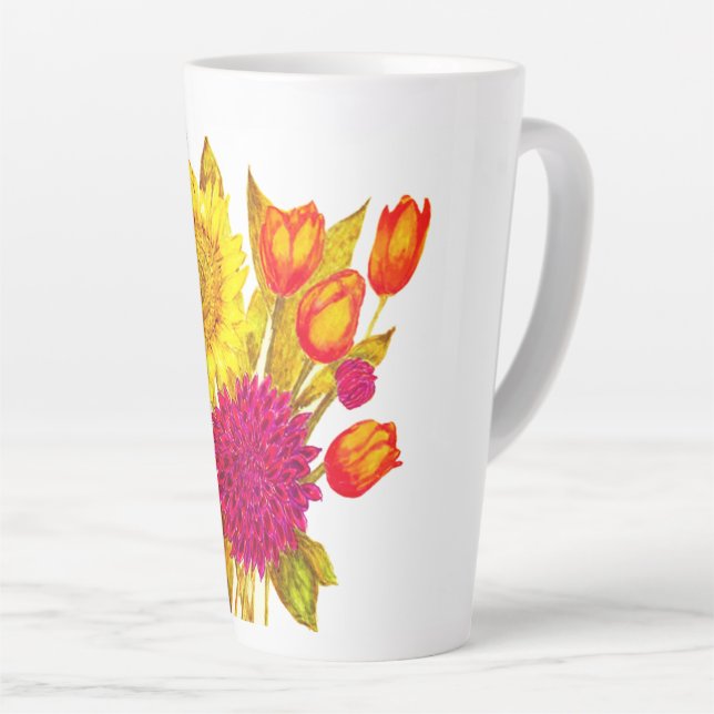 Caneca De Café Latte Tall latte mug (Ângulo direito)