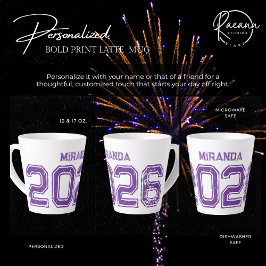 Caneca De Café Latte Tampão de lata cerâmica de Impressão de 2026, pers