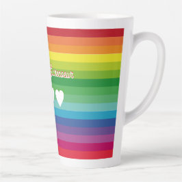 Caneca De Café Latte Tasse 0,5 Liter Regenbogen Jeanne de Sucrecoeur