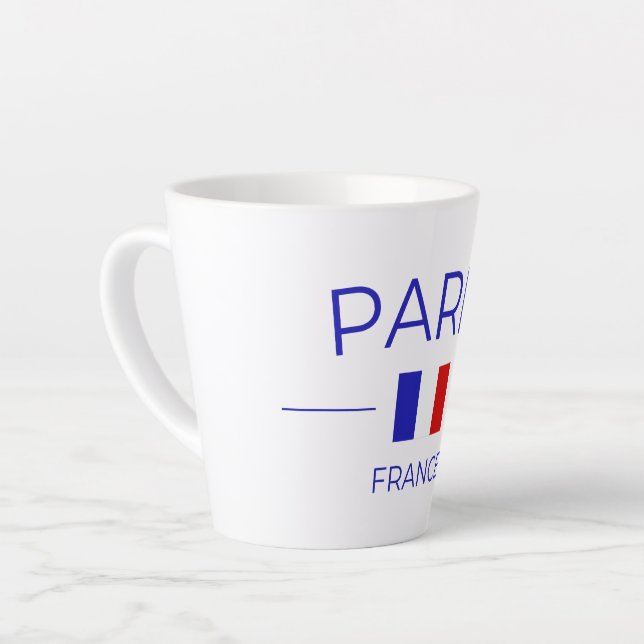 Caneca De Café Latte Tasse à café Paris (Ângulo esquerdo)