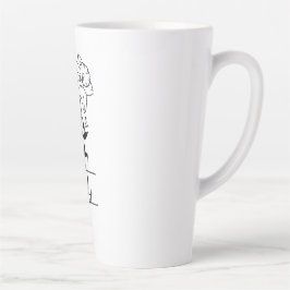 Caneca De Café Latte Tasse Bouquet Fleurs Jonquilles personnalisée 