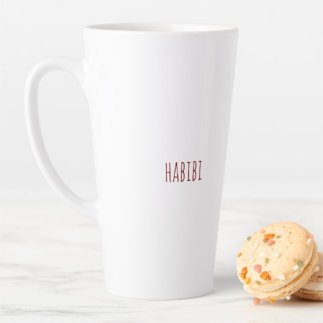 Caneca De Café Latte Tasse Latte Habibi (In Situ)