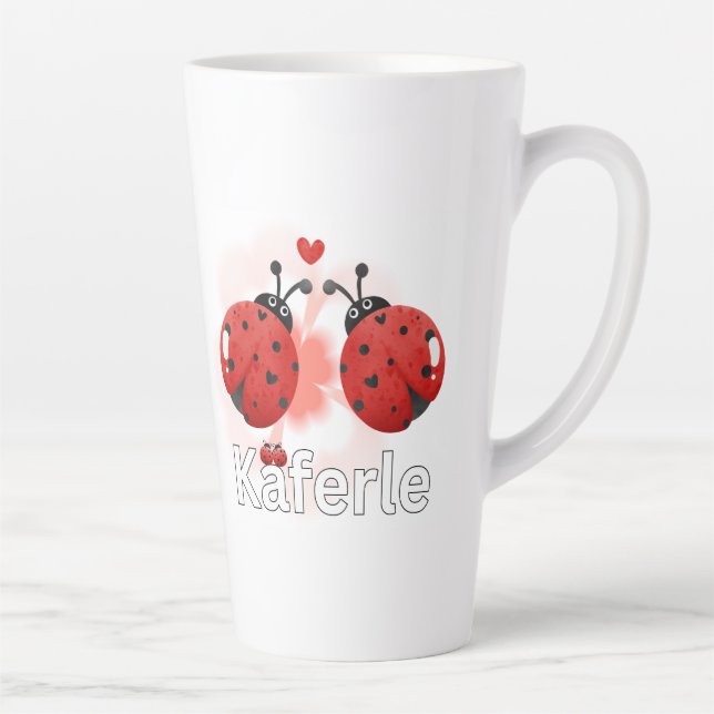Caneca De Café Latte Tasse Marienkäfer (Direita)