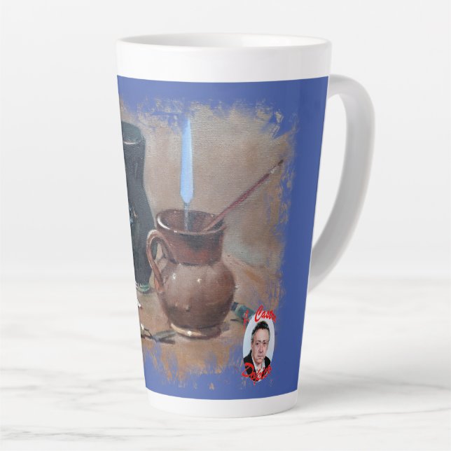 Caneca De Café Latte Taza De Café Latte Bodegón (Ângulo direito)