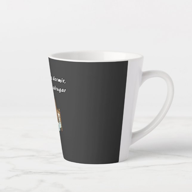 Caneca De Café Latte Taza diseñado para dormir (Direita)