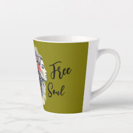 Caneca De Café Latte Taza Lady Géminis – Energía dual