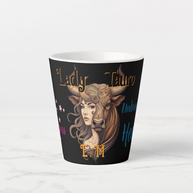Caneca De Café Latte Taza Lady Tauro – Estabilidad y energía (Frente)