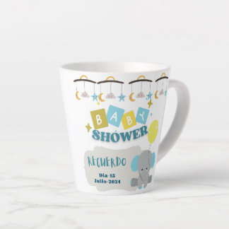 Caneca De Café Latte taza recuerdo del baby shower  personalizada