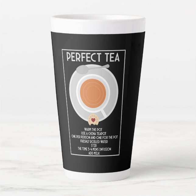 Caneca De Café Latte Tea Wall Art Poster Impressão (Frente)