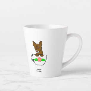 Caneca De Café Latte Teacup Chihuahua Small Latte Mug