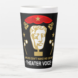 Caneca De Café Latte Teatro Atuante Clube Drama Café Mug T-Shirt
