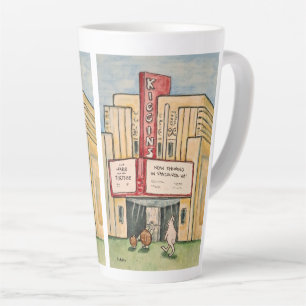 Caneca De Café Latte Teatro Kiggins Vancouver WA