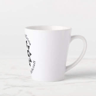 Caneca De Café Latte Tecido de Caffeina