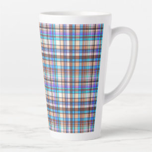 Caneca De Café Latte Tecido Xadrez Estampa Xadrez Padrão-57688