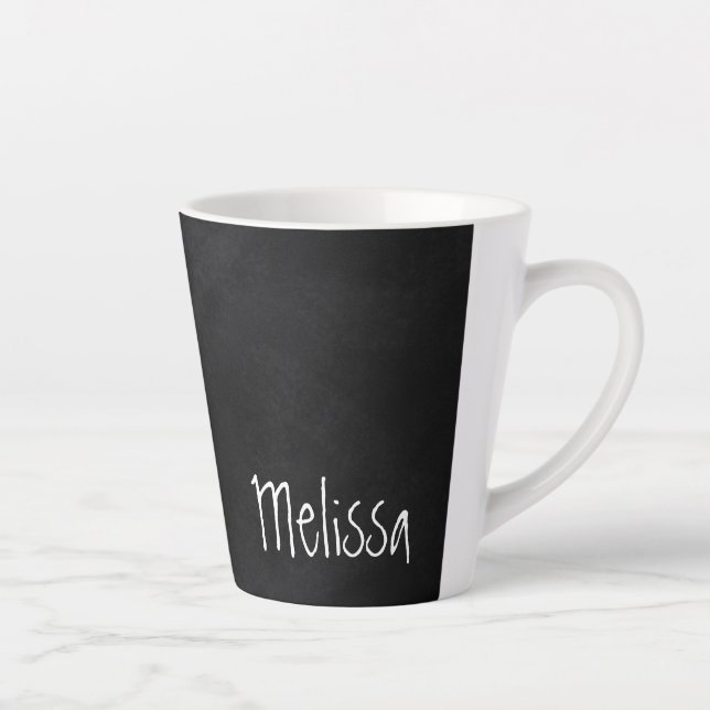Caneca De Café Latte Teclado Vintage Personalizado (Direita)