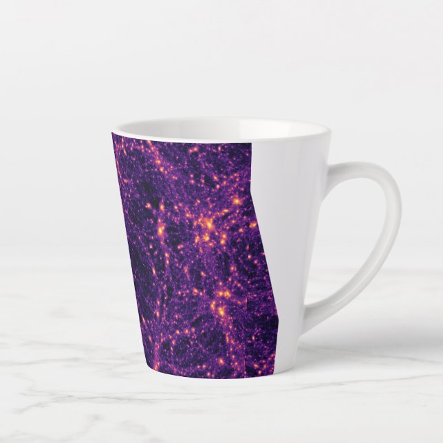 Caneca De Café Latte Teia Cósmica (Direita)