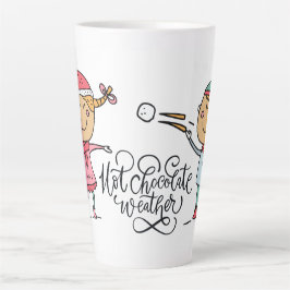 Caneca De Café Latte Tempo de Chocolate Quente