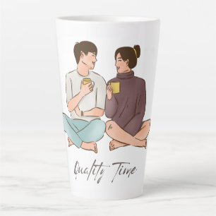 Caneca De Café Latte Tempo de Qualidade