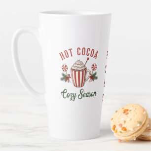 Caneca De Café Latte Temporada Personalizada de Chocolate Quente Aconch