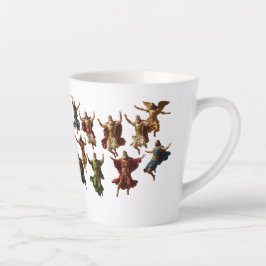 Caneca De Café Latte Ten Lords Leaping The Ten Commandments Vector