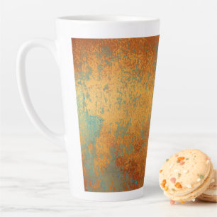Caneca De Café Latte Tendy Rich Copper Patina Metálico