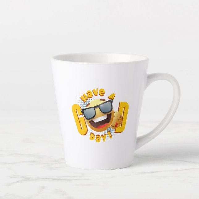 Caneca De Café Latte Tenha um bom dia | Caneca para café latte (Direita)