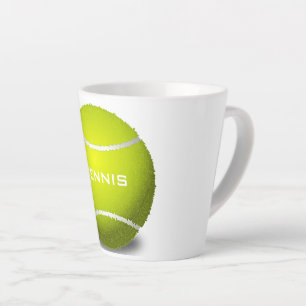 Caneca De Café Latte Tênis Ball Design Latch Cup