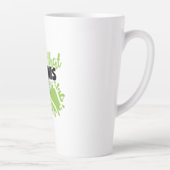 Caneca De Café Latte Tênis Player | Viver Aquela Tênis Mãe Vida (Direita)