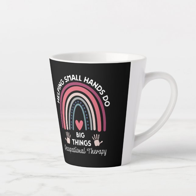 Caneca De Café Latte Terapeuta Ocupacional (Direita)