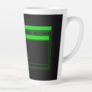 Caneca De Café Latte Terminal Verde do Programador