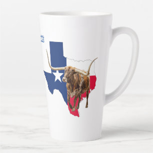 Caneca De Café Latte Texas Longhorns, Estilo do Texas