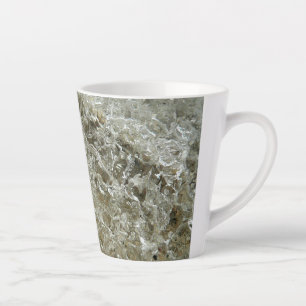 Caneca De Café Latte Textura Abstrata de Gelo Glacial da Natureza