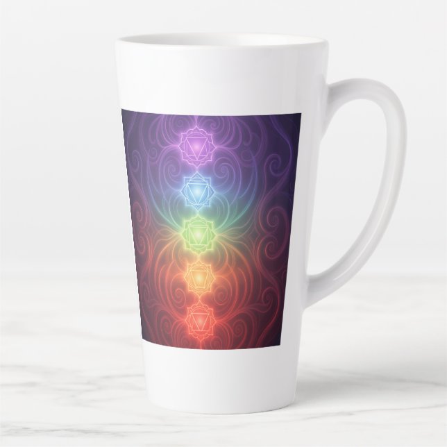Caneca De Café Latte The 7 Chakras´9 (Direita)