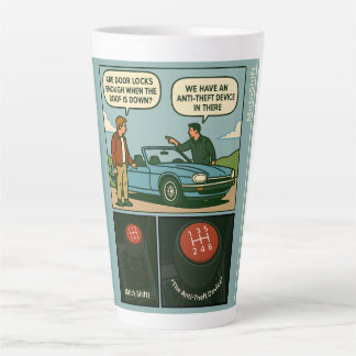 Caneca De Café Latte The Anti-Theft Device (Stick Shift)