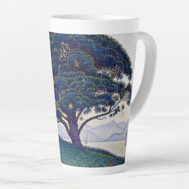 Caneca De Café Latte The Bonaventure Pine, Oil Painting, Paul Signac (Ângulo direito)