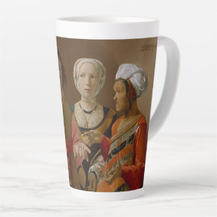 Caneca De Café Latte The Fortune Teller-Georges de La Tour