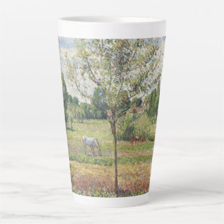 Caneca De Café Latte The Meadow with Grey Horse, Eragny, Oil Painting