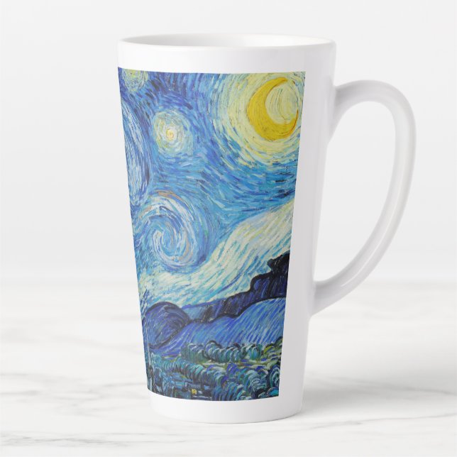 Caneca De Café Latte The Starry Night (1889), por Vincent Van Gogh (Direita)