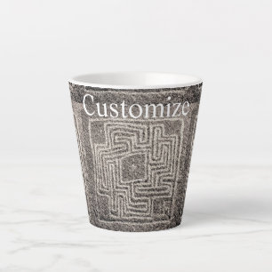 Caneca De Café Latte Thunder_Cove da Pedra do Maze do Hemet