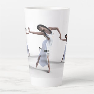 Caneca De Café Latte Thunder_Cove do Dançarino Branco