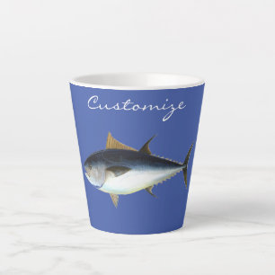 Caneca De Café Latte Thunder_Cove do Estilo de Atum Bigolho