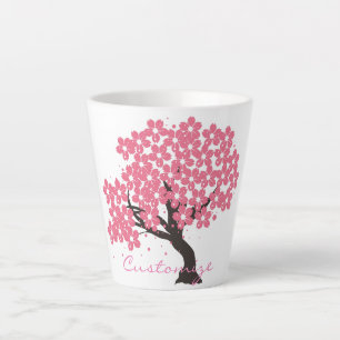 Caneca De Café Latte Thunder_Cove do Japão Sakura Cherry Blossoms