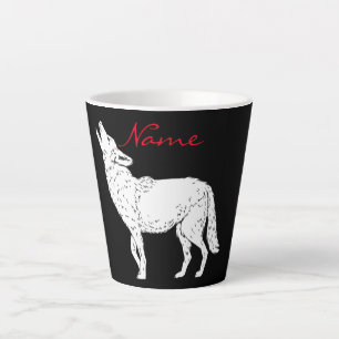 Caneca De Café Latte Thunder_Cove do Lobo Branco
