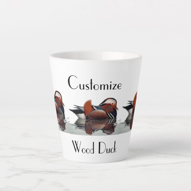 Caneca De Café Latte Thunder_Cove do Pato da Madeira (Frente)