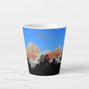 Caneca De Café Latte Thunder Mountain Sedona Arizona Thunder_Cove