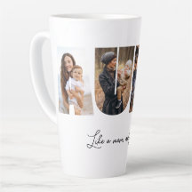 Tia Colagem de Fotos Latte Mug