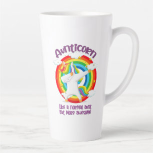 Caneca De Café Latte Tia Como Uma Tia Normal Mas Mais Incrível