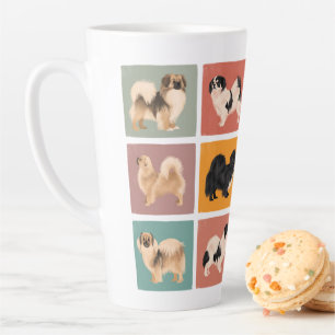 Caneca De Café Latte Tibetano Spaniel Latte Mug